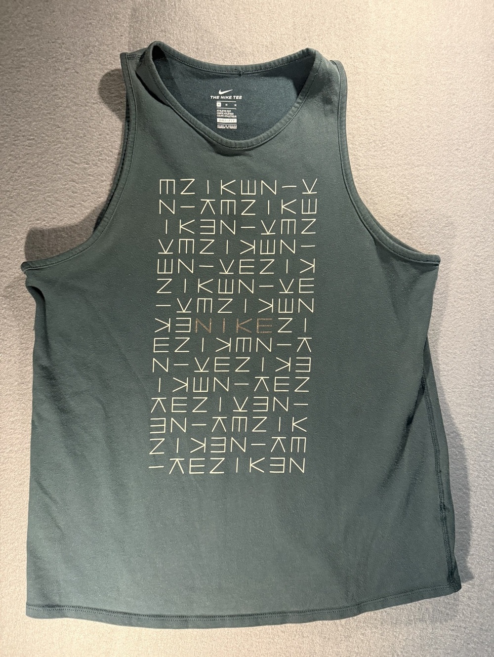 Nike The Nike Tee Athletic Cut Dri-Fit Tank Top Medium